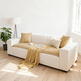 Thickened Corduroy Sofa Protector Non-Slip Couch Slipcover for Pets Soft and Durable Large Couch V1369-AZ3-W-10864