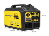 Traderight 3500W Petrol Inverter Generator Portable Silent Pure Sine Wave Power HW0307-AU
