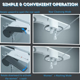 Bidet Toilet Attachment with Handheld Sprayer Dual Nozzle for Pregnant Women, Postpartum Care & V1107-CS-YFJSQ