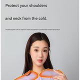 Purple Maternity Nursing Shoulder Wrap Cape Ultra Soft Sakura Fleece Postpartum Shawl, Windproof V888-ELOSUNG53432