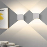 2 Pcs Indoor Wall Light, Bedroom Wall Light 6W 3000K, LED Square Wall Light, White Wall Lamp Used in V1237-ZY-715-085