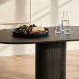 Clara Eclipse Oval Dining Table V264-DNT-415C-BLK-13M