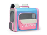Breathable Pet Carrier Backpack - Large Capacity, Multiple Windows, Oxford Cloth V888-ELOSUNG35417