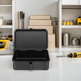 2Pcs Small Iron Tool Box Durable Portable Case for Garage and Car Tool Storage V1369-AZ3-W-19310