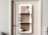 Levede Mirror Jewellery Cabinet Touch JB1017-TS-WH
