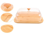 SWETRACE Bamboo Cake Serving Set Food Cover With Elegant Design For Set 10.2X10.2X5.1In V1189-LWWAL-20260327-03562