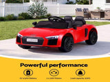 Ride On Car Licensed Audi R8 12V Electric Car for Kids Battery Red RCAR-R8-S-RD