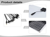 50W Solar Panel Kit 12 Volt Trickle Charger Battery Charger Maintenance Boat Rv Smile Home V1189-LWWAL-20260327-04430