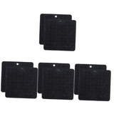 Silicone Kitchen Drying Mats Black Heat Resistant for Home 8Pcs V1369-AZ3-W-18065