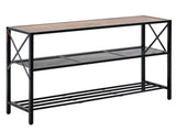 Narrow Console Sofa 106 cm Behind Couch 3-Tier Long Entryway Table and Skinny Hallway V952-BSXGZDCK39418RBBZV0