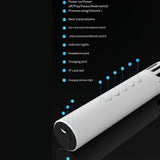 Wireless Bluetooth Portable Hand-Held Microphone Noise Reduction Colorful Light Karaoke for Home KTV V1370-AZ4-07787