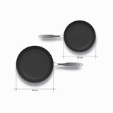 SOGA Stainless Steel Fry Pan 24cm 36cm Frying Pan Induction Non Stick Interior FRYPANNS2870-2876