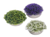 3PCS Artificial Potted Plant Fake Plants Realistic Round Base Long Lasting Easy Maintenance V1294-YM0710-3111230252811