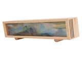 Desktop Lamp Box Rechargeable LED Acrylic Solid Wood Touch Control Stepless Dimming Landscape Night V1294-YM0901-3119240147111