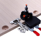Woodworking 35mm hinge hole opener, cabinet door panel hinge hole drilling locator, hinge drilling V1369-AZ3-W-03835