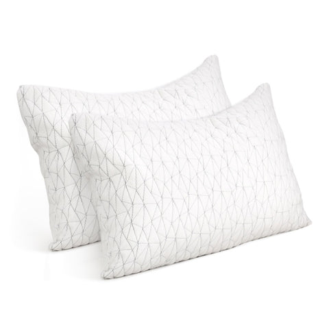 Giselle Bedding Memory Foam Pillow King Size Twin Pack PILLOW-MEFO-RAYON-K