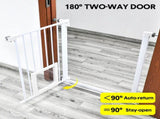 Alston 76cm Tall Baby Pet Security Gate Safety Adjustable Width with Cat Door for House Doorways V985-CATDOORGATE