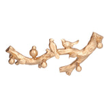 Decorative Hook Golden Bird Branch Shape Three Dimensional Wall Mounted Home Decoration V1294-YM0523-3117210199812