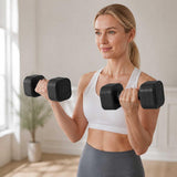 Centra Dumbbell Set Adjustable Dumbbells With TPU Grip For Home Gym Black 2pc SP1112-BK-AU