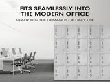 FORTIA 12 Doors Locker Cabinet Metal Storage Gym Home Office School - Light Grey V219-STLFOA12DG