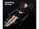 Artiss Recliner Armchair Black Faux Leather Domini RECLINER-A6-BK