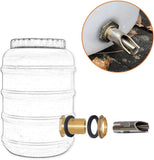 5PCS 1/2 Stainless Steel Automatic Pig Nipple Water Drinker Feeder Waterer 5PCS 1/2 Female to 3/4 V1258-DP02-C-481