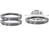 Razors, 98 ft Razor Barbed, 2 Rolls Razor Fencing Razor Fence, Razor Ribbon Barbed V952-JSSWDPCS98YCH9ZJJV0
