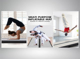 Powertrain 4m x 2m Airtrack Tumbling Mat Gymnastics Exercise Air Track with Pump IFM-0402-GYBK-IFP