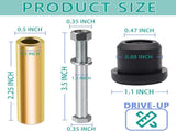 Rear Leaf Spring for Club Car DS, Polyurethane Bushing and Sleeve Screw Kit DS 1992-Up Golf Carts, V1259-DP01-A-5467