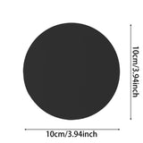 Round Disposable Black Paper Coasters Bulk Absorbent Non Slip Cup Protector Mats For Coffee Table V1369-AZ3-W-14925