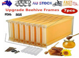 Neweast 7Pcs Flow Bee Comb Hive Frames For Wooden Beekeeping Beehive House V201-W12466559