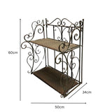 French Provincial 2 Tier Ornate Wall Shelf 60cm V637-74152SHL