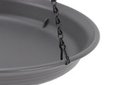 Hanging Bird Feeder with Hook Metal Chain Plastic Bird Bath Feeding Bowl Round Tray for Outdoor V1294-YM0901-3111240176211