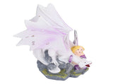 Dragon Girl Desktop Ornament Standing Sculpture Resin Bedroom Decoration Statue for Living Room V1294-YM0715-3115210269811