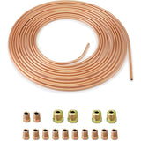 7.6M Brake Copper Hose, Brake Pipe Tube, Od 4.76Mm, Id 3.3Mm With 16 Nuts V1188-MS-227-1800