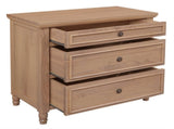 Beau 3 Drawer Solid White Cedar Turn Leg Dresser V199-SB003TLNI