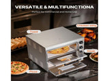 Commercial Pizza Oven Countertop, 16-Inch Double Deck Layers, Stainless Steel Electric Pizza Oven V952-FMDRPSLSCSXNXR1RGV3