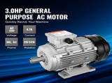 2.2KW Electric Motor 2890 rpm, AC 400V 4.7A, 90L, B3 Frame, Air Compressor Motor 3-Phase, 24mm Keyed V952-TYJLIECDJ300ILW2HV8