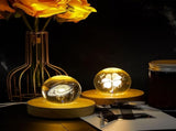 8 Pcs Wooden LED Display Base Lighted Base for Crystal Art Wood Display for Glass Art 3D Crystal V1258-DP02-C-2747