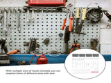 114-Piece Pegboard Accessory Set with Hooks, Organizer Bins for Efficient Workspace and Garage V1369-AZ3-W-20570