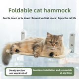 Foldable Window Thickened Plush Cat Perch - Warm Soft Plush Hammock with Strong 85mm V888-ELOSUNG39719