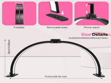 Desk Lamp - Manicure Lamp - Nail Technician Desk Lamp - Half-Moon Lamp - Large LED Tech Table Lamp V1188-MS-313-0348