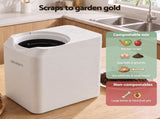 Devanti 4.5L Electric Composter Smart Compost Bin Kitchen Food Waste Recycler ECP-45L-WH