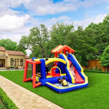 Inflatable Bounce House, Outdoor High Quality Playhouse Trampoline, Jumping Bouncer with Blower, V952-CQCBBHYC910PNGK5GV3