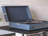 Crosley Voyager Bluetooth Portable Turntable Bundled Crosley Record Storage Display Stand - Navy V398-CR8017BSS-NY4