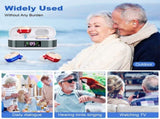 Rechargeable In-the-Ear Hearing Aids with Charging Case and LCD Display Ultra-Compact Sound V1107-CS-BLCHL