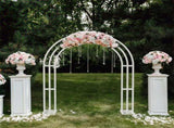 Heavy Strong Metal Wedding Arch Garden Arbor Floral Backdrop Stand Indoor Outdoor V767-HQ-ZJ133
