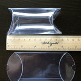 100 Pack of Pillow Rectangle Shaped Gift Box - Wedding or Product Bomboniere Jewelry Gift Party V382-100PILLOWPVCBOX