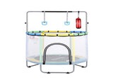 Everfit 55inch Trampoline Kids Rebounder with Basketball Set Sandbag Boxing Game TRAMPO-D-KID55-YGB
