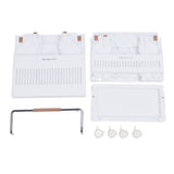Rolling Storage Cart Multifunction Utility Rolling Storage Organizer Folding Laundry Basket with 4 V1294-YM0901-3117240250911